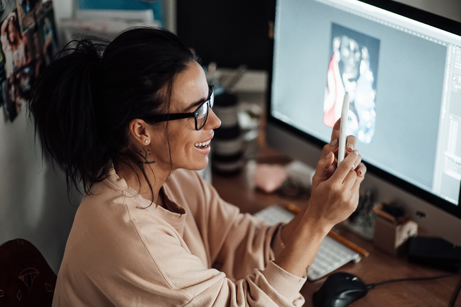 person exploring user experience